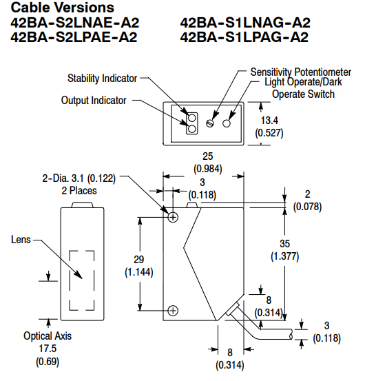 42BA-S2LNAE- A2 尺寸