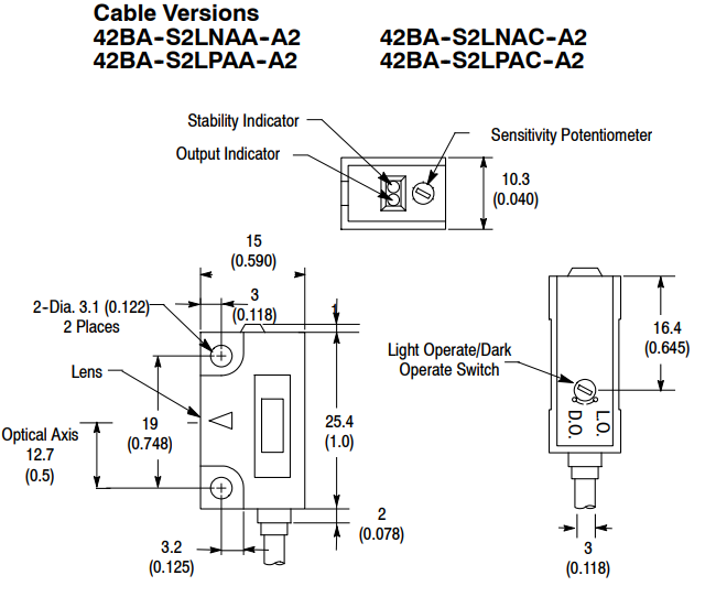 42BA-S2LNAC-A2尺寸 