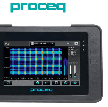 Profometer 6钢筋定位评估和锈蚀分析仪显示屏